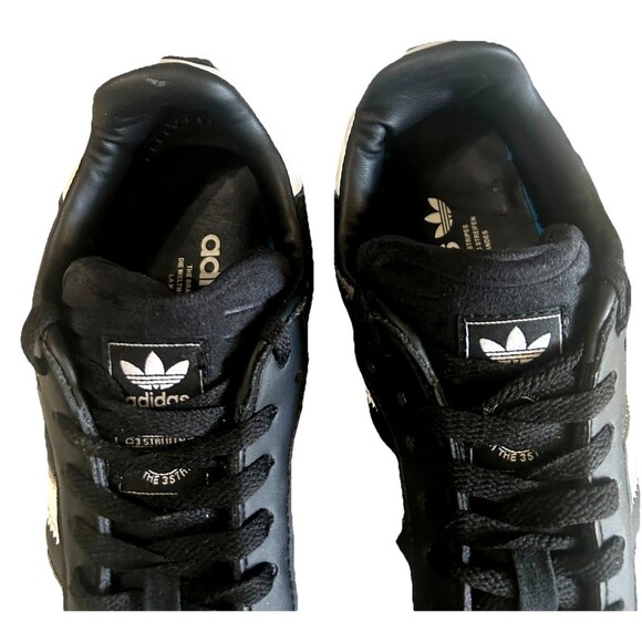 Adidas Samba XLG W 8 / M 7 Black White Stripes Leather Gum Unisex IE1379 - Picture 6 of 12